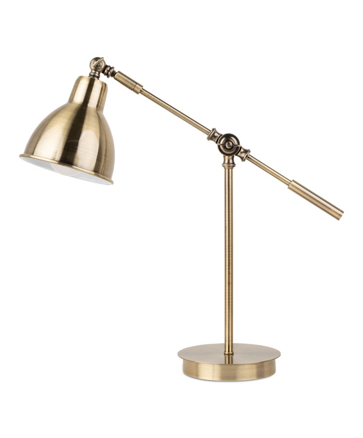 Cantilever Industrial Style Table Lamp - Antique Metal Finish Cantilever Industrial Style Table Lamp - Antique Metal Finish