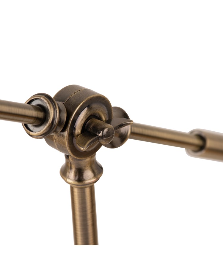 Cantilever Industrial Style Table Lamp - Antique Metal Finish