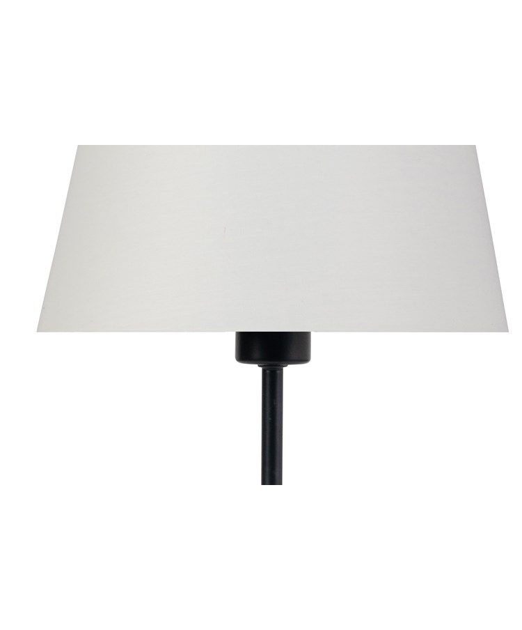 Stockholm Black Cup Stick Table Lamp with Lorenzo Cream Shade Stockholm Black Cup Stick Table Lamp with Lorenzo Cream Shade