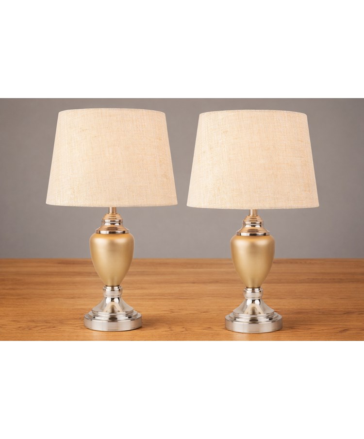 Bailey Champagne Table Lamp (X2 Pair) Bailey Champagne Table Lamp (X2 Pair)