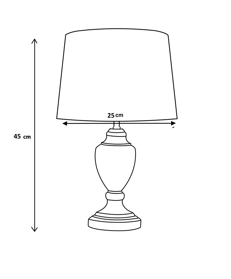 Bailey Champagne Table Lamp (X2 Pair) Bailey Champagne Table Lamp (X2 Pair)
