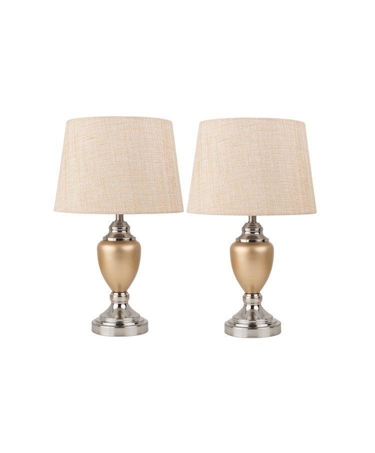 Bailey Champagne Table Lamp (X2 Pair) Bailey Champagne Table Lamp (X2 Pair)