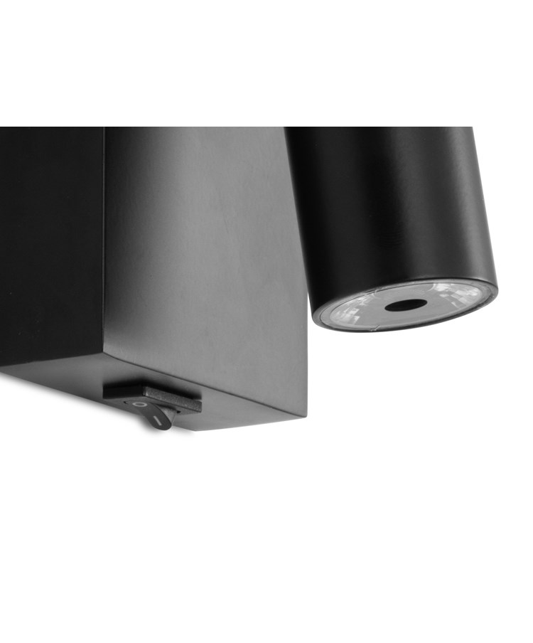LIMA BLACK WALL LIGHT LED SWITCHED LIMA BLACK WALL LIGHT LED SWITCHED