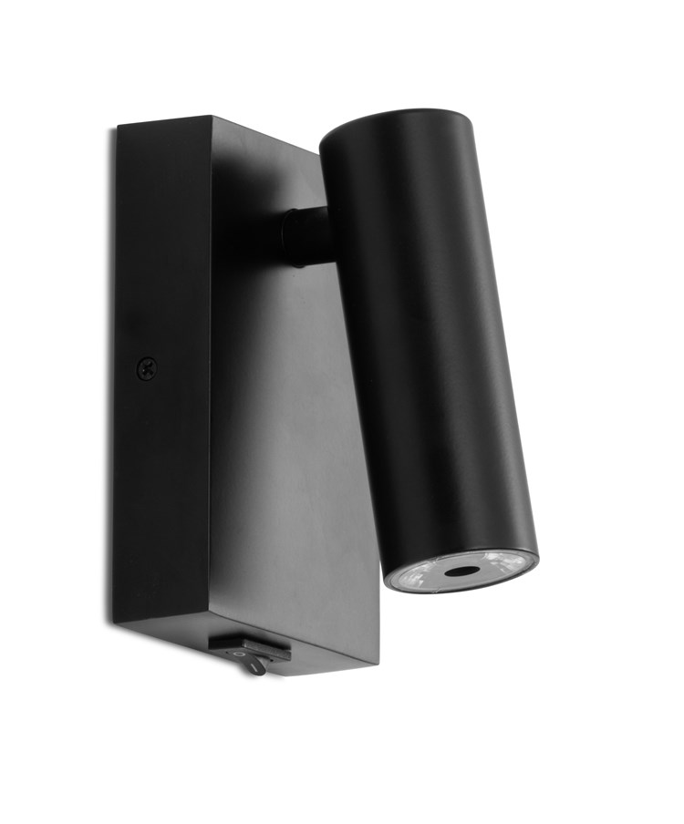 LIMA BLACK WALL LIGHT LED SWITCHED LIMA BLACK WALL LIGHT LED SWITCHED
