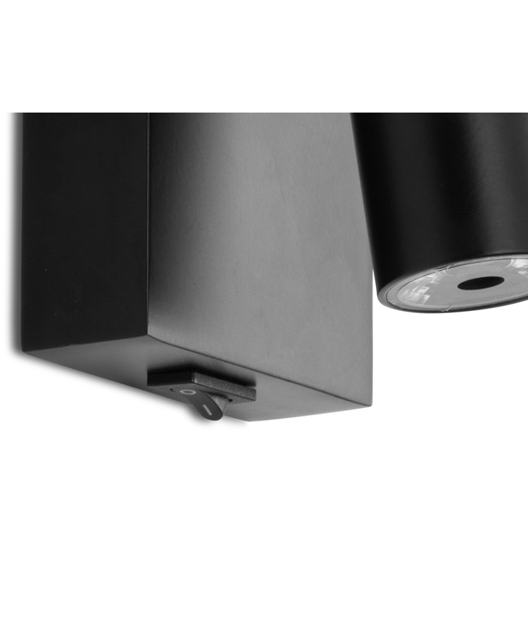 LIMA BLACK WALL LIGHT LED SWITCHED LIMA BLACK WALL LIGHT LED SWITCHED