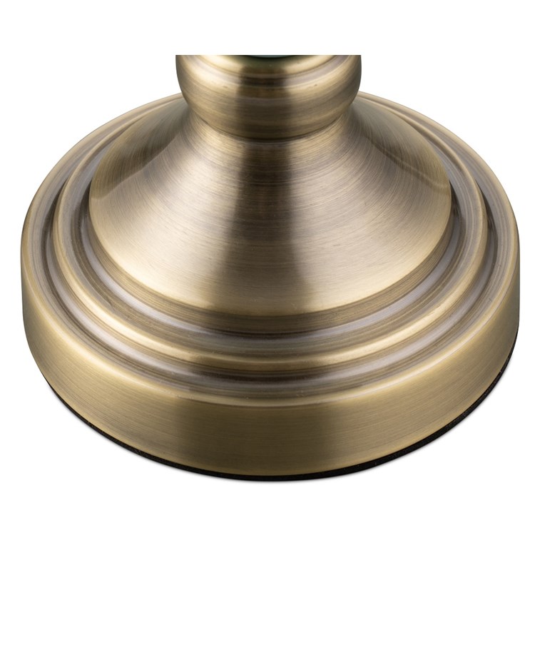 Pair of Malham Small Touch Control Table Lamps Green with Ivory Pleated Shades Pair of Malham Small Touch Control Table Lamps Green with Ivory Pleated Shades