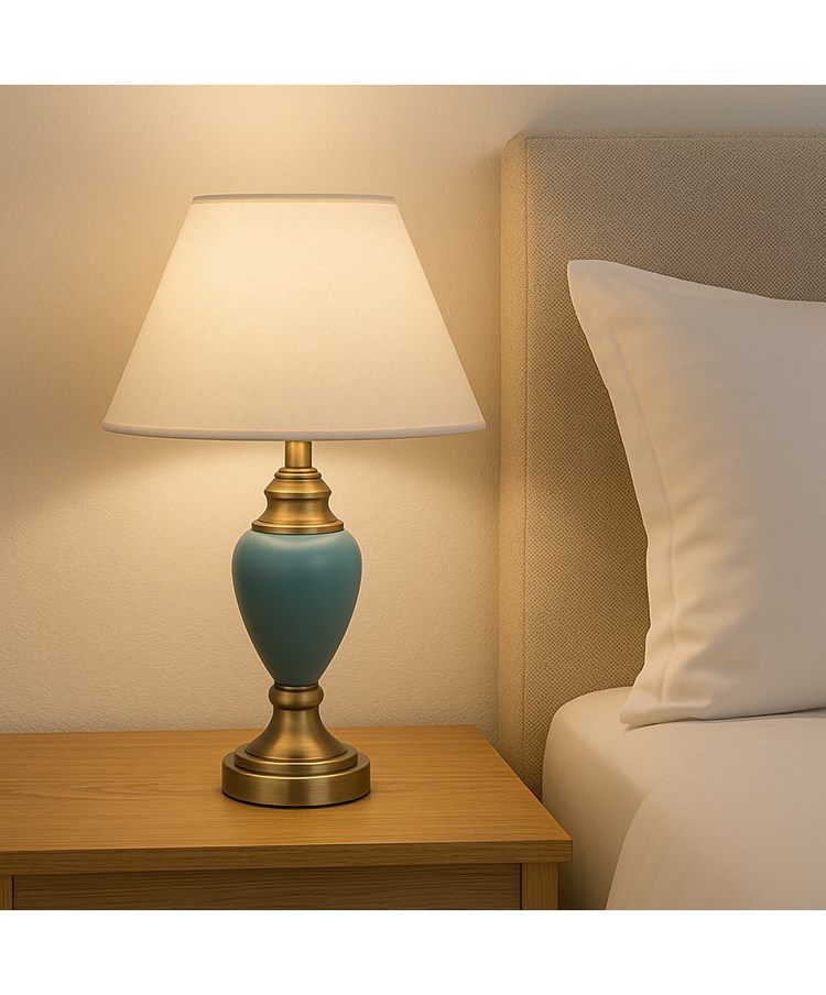 Bailey Blue/Antique Touch Table Lamp