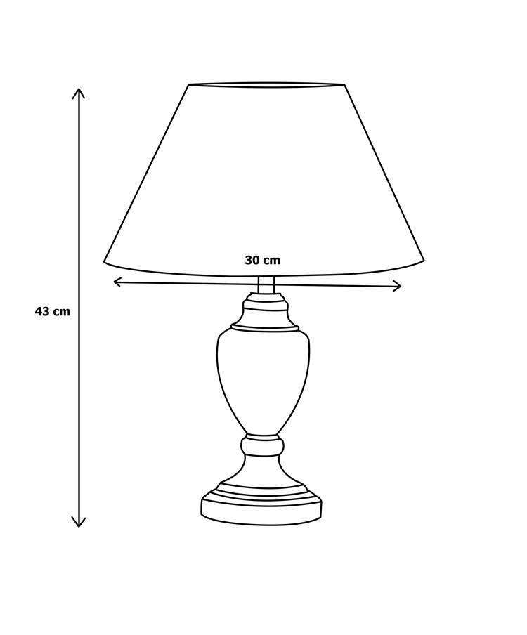 Bailey Blue/Antique Touch Table Lamp