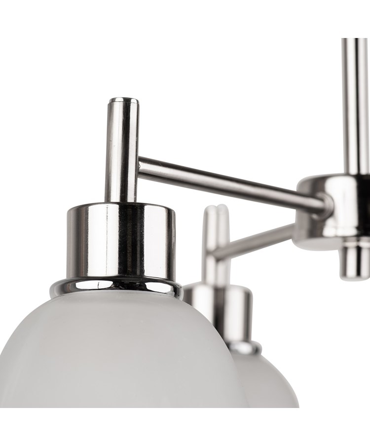 Modern Corsica Silver 3 Light with Glass Shades - Ceiling Light Modern Corsica Silver 3 Light with Glass Shades - Ceiling Light