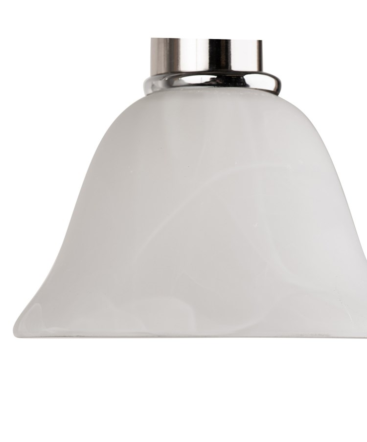 Modern Corsica Silver 3 Light with Glass Shades - Ceiling Light Modern Corsica Silver 3 Light with Glass Shades - Ceiling Light