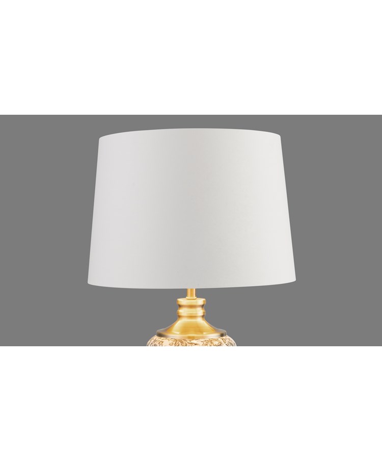 Hepburn Cream & Gold Lined Table Lamp Shade - 35cm - Shade Only Hepburn Cream & Gold Lined Table Lamp Shade - 35cm - Shade Only