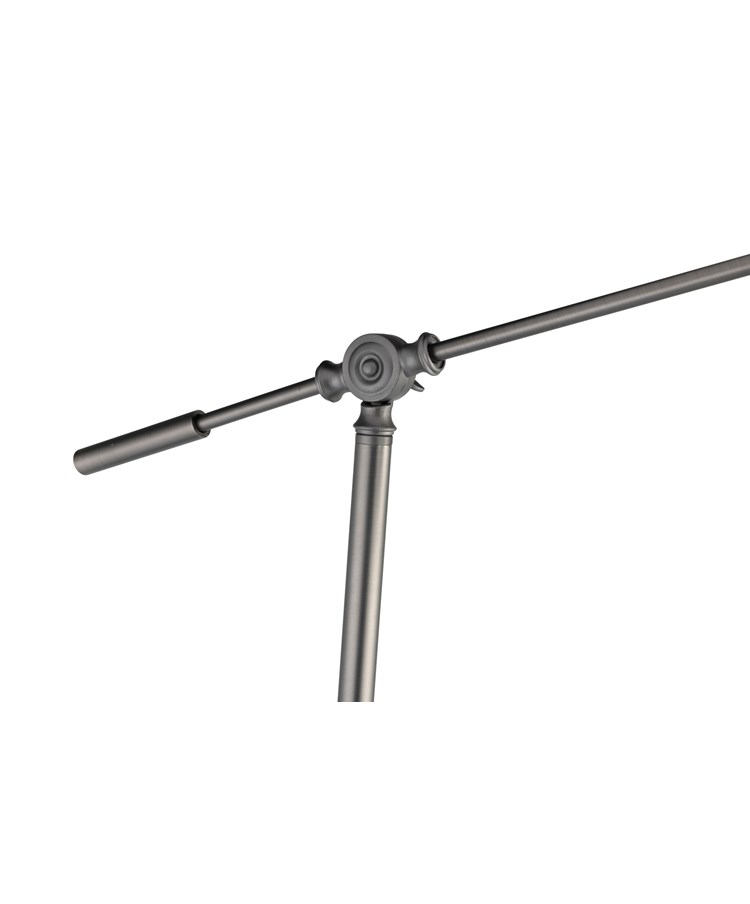 Cantilever Industrial Style Floor Lamp with Metal Shade - Pewter Grey Cantilever Industrial Style Floor Lamp with Metal Shade - Pewter Grey