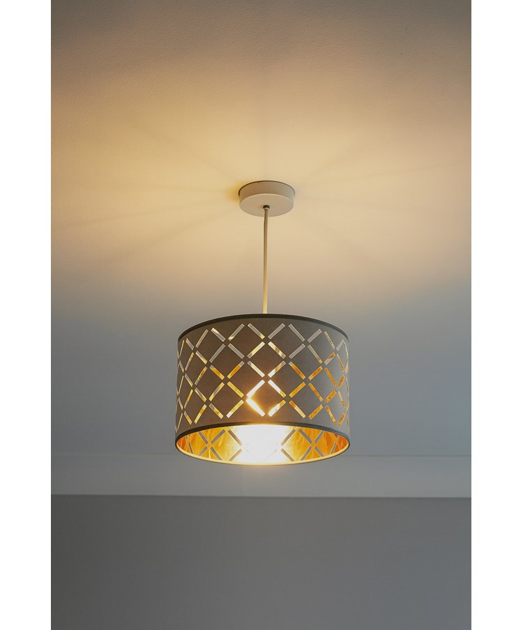 Laiser Cut Out Gold Lined Pendant Shade