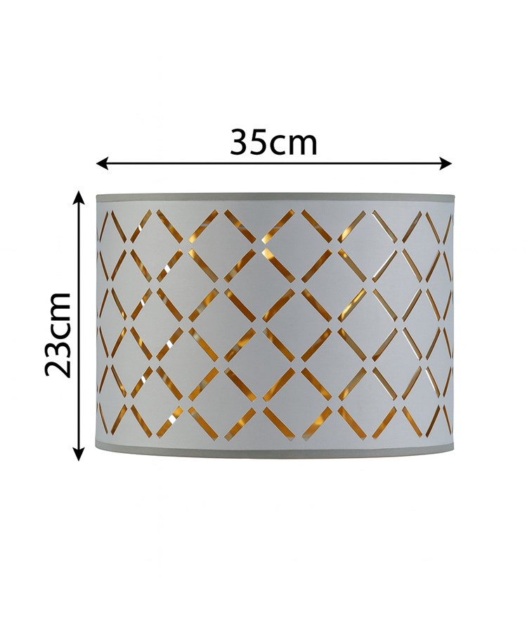 Laiser Cut Out Gold Lined Pendant Shade
