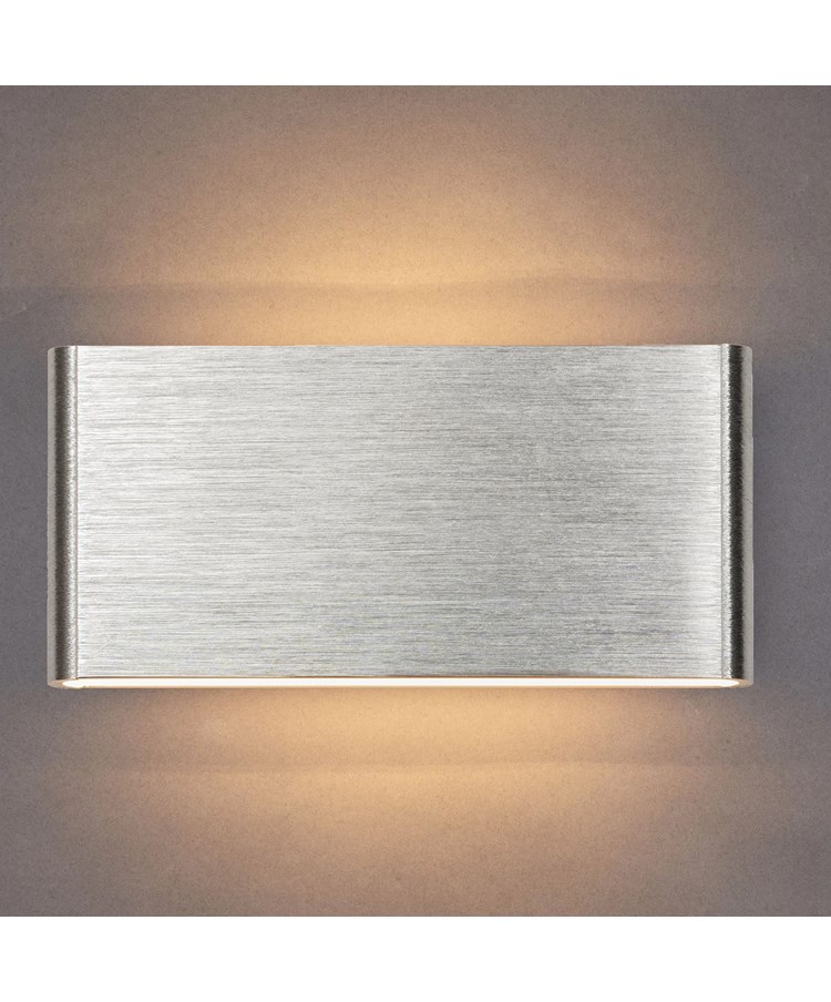 Slimline Brushed Aluminium 5watt Integrated LED Wall light Slimline Brushed Aluminium 5watt Integrated LED Wall light