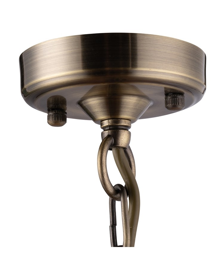 Kingswood 5 Light Ceiling Light with Alabaster Glass Shades - Antique Brass Kingswood 5 Light Ceiling Light with Alabaster Glass Shades - Antique Brass