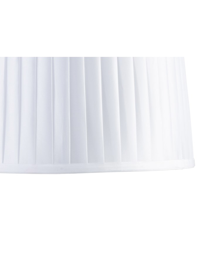 Malham Small Table Lamp with Matching Shade - Modern White, Blue, Silver Malham Small Table Lamp with Matching Shade - Modern White, Blue, Silver