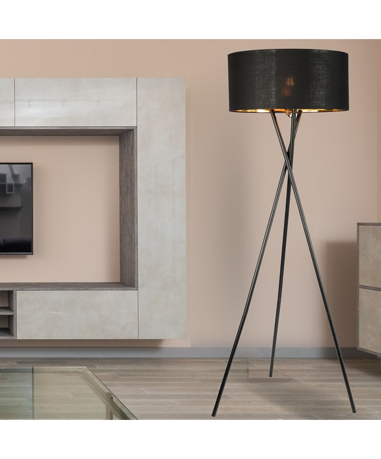 Medina Black Tripod Floor Lamp Medina Black Tripod Floor Lamp