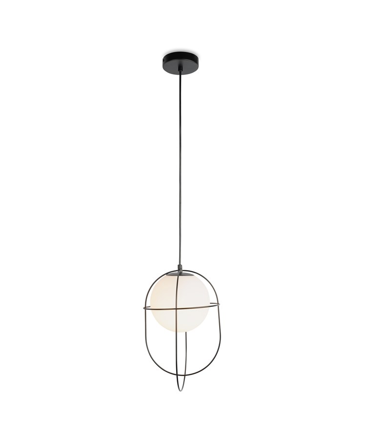 Luna Single Opal Glass Pendant Ceiling Light Luna Single Opal Glass Pendant Ceiling Light