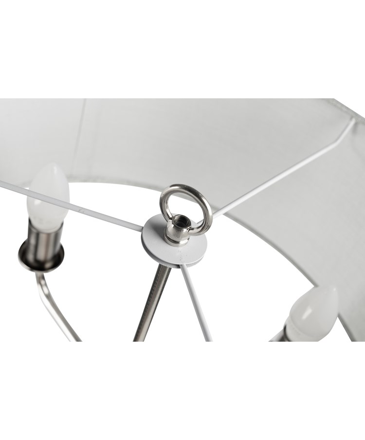 Korus Floor Lamp - Grey Linen Korus Floor Lamp - Grey Linen