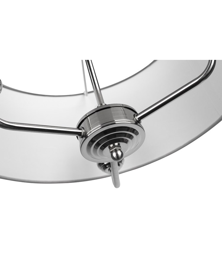 Korus Ceiling Chain 3 Light Satin Silver Finish Matching Modern Grey Shade Korus Ceiling Chain 3 Light Satin Silver Finish Matching Modern Grey Shade