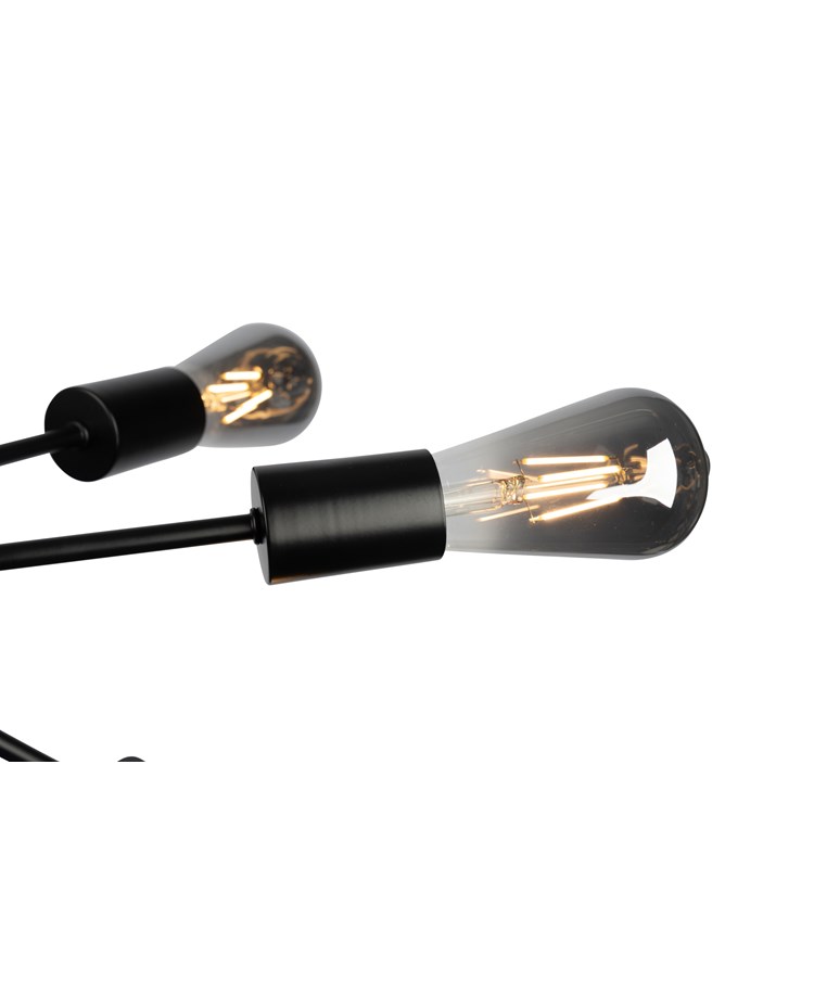 Alpha Industrial Modern Black Sputnik Style 6 Light Pendant Ceiling Light Alpha Industrial Modern Black Sputnik Style 6 Light Pendant Ceiling Light