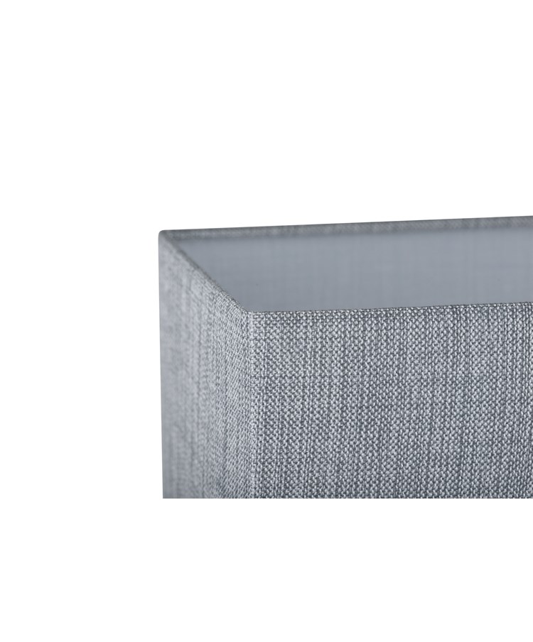 Large X Style Modern Rectangle Statement Table Lamp with Grey Shade - Silver Large X Style Modern Rectangle Statement Table Lamp with Grey Shade - Silver