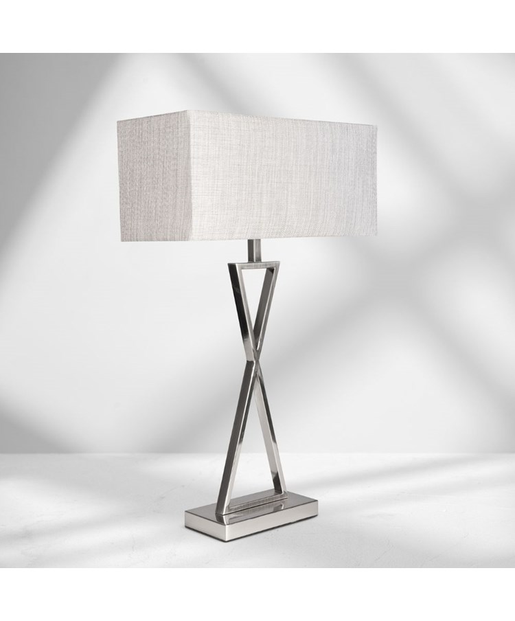 Loom Rectangle Lamp Shade 40CM Grey Linen Loom Rectangle Lamp Shade 40CM Grey Linen