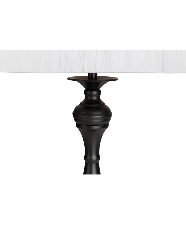 Messini Black Table Lamp - White String Shade Messini Black Table Lamp - White String Shade