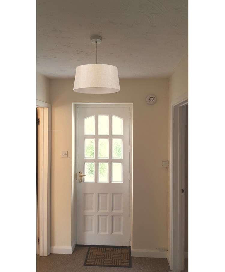 Tapered Beige Large Ceiling Light Lamp Shade - 40cm - Shade Only Tapered Beige Large Ceiling Light Lamp Shade - 40cm - Shade Only