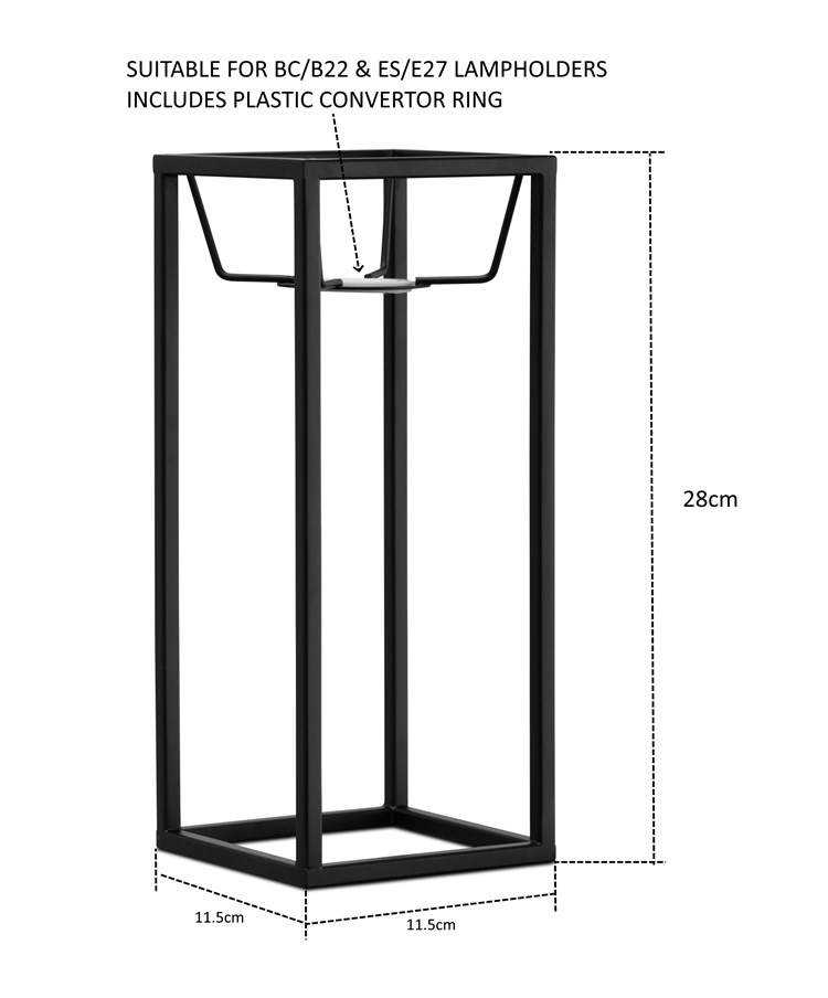 Quattro Modern Matt Black Frame Ceiling Pendant - Shade Only Quattro Modern Matt Black Frame Ceiling Pendant - Shade Only