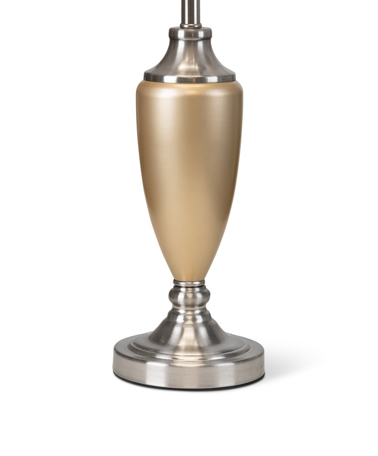 Malham Large Table Lamp with Lacy Bloom Stencil Shade - Champagne Gold & Silver Malham Large Table Lamp with Lacy Bloom Stencil Shade - Champagne Gold & Silver