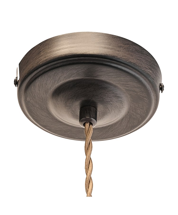 Stockborough Twisted Cable Ceiling Pendant Light - Antique Brown