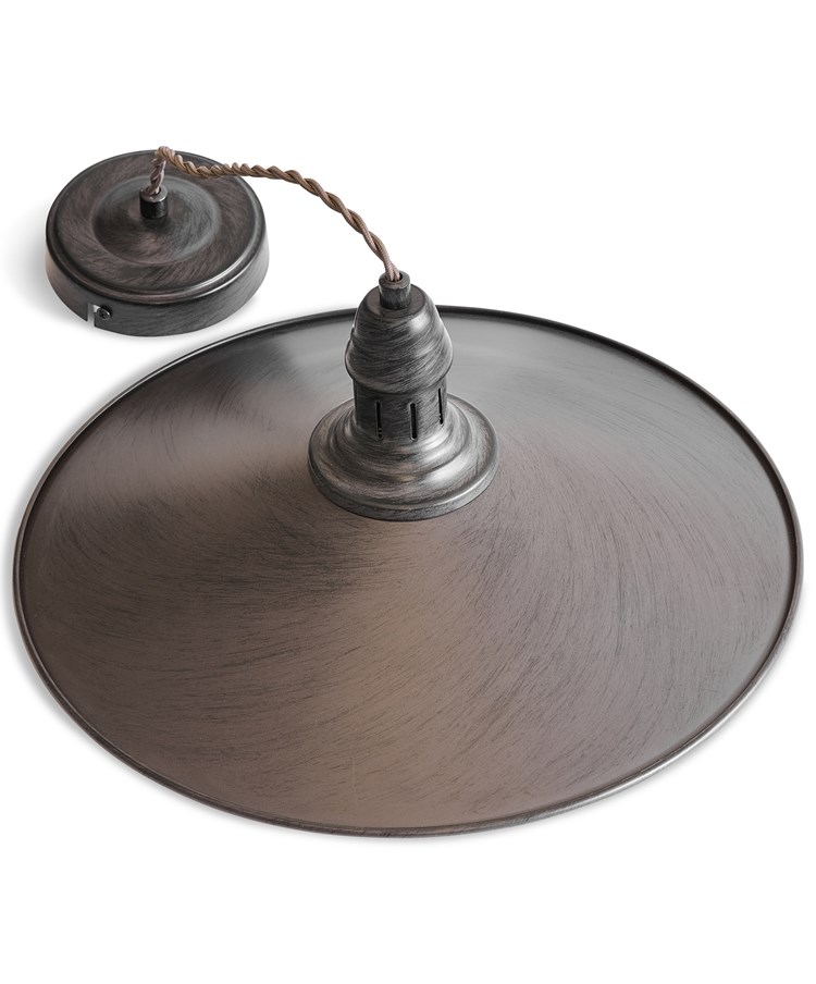 Stockborough Twisted Cable Ceiling Pendant Light - Antique Brown