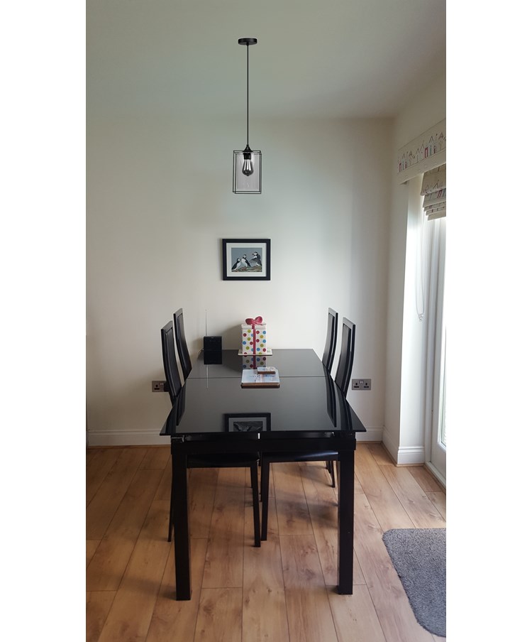 Kassel Matt Black Modern Designer Ceiling Pendant with Clear Glass Shade