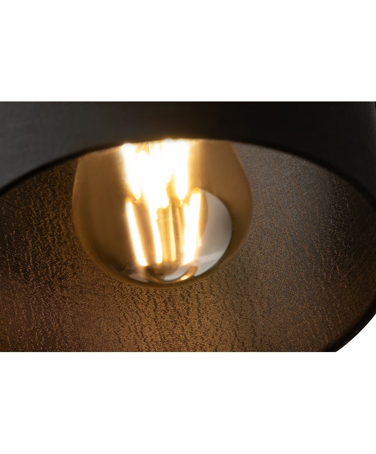 Stratton Matt Black Swing Arm Switched Wall Light with Matching Shade Stratton Matt Black Swing Arm Switched Wall Light with Matching Shade