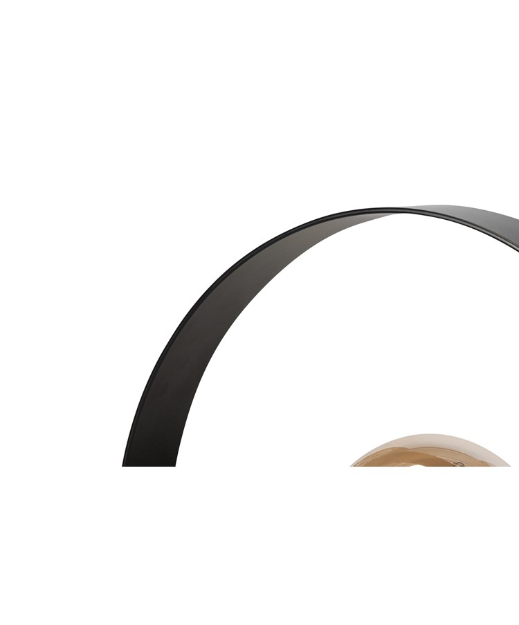 Hoople Matt Black Industrial Hoop Table Lamp