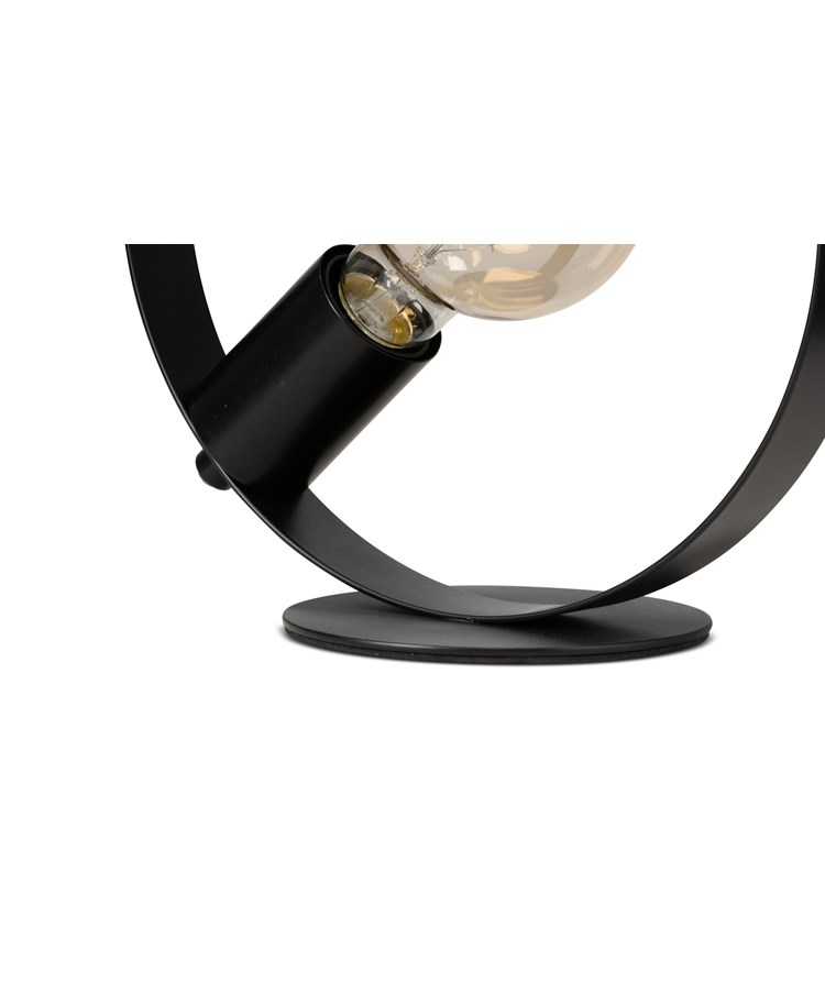 Hoople Matt Black Industrial Hoop Table Lamp Hoople Matt Black Industrial Hoop Table Lamp