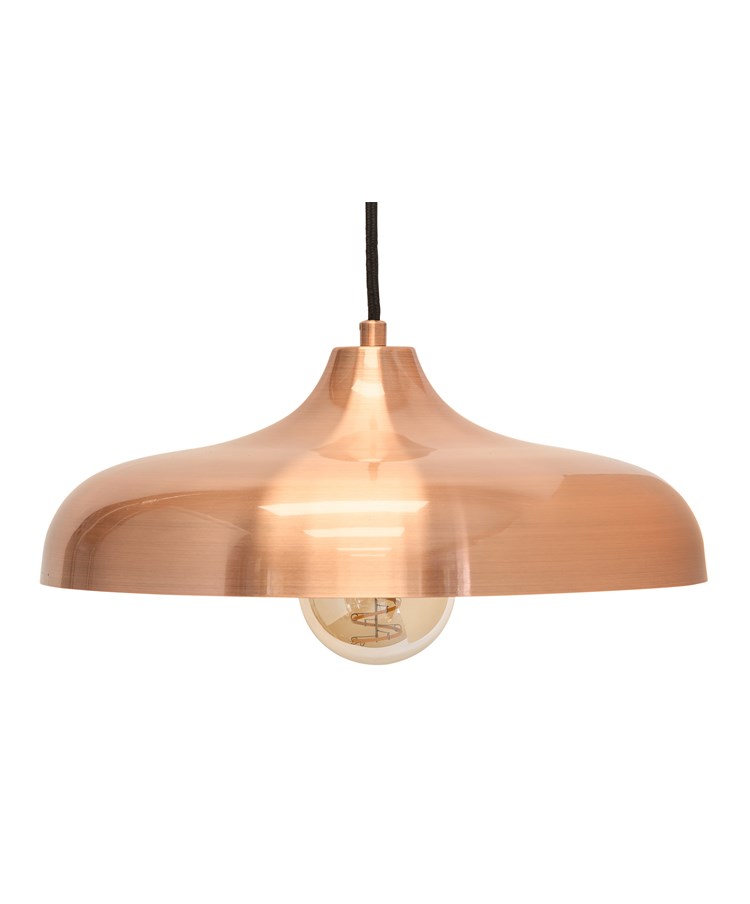 Glendon Industrial Style Ceiling Pendant Light - Brushed Copper Glendon Industrial Style Ceiling Pendant Light - Brushed Copper