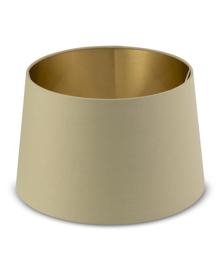 Arezo Gold Table Lamp with Green Gold Lined Shade
