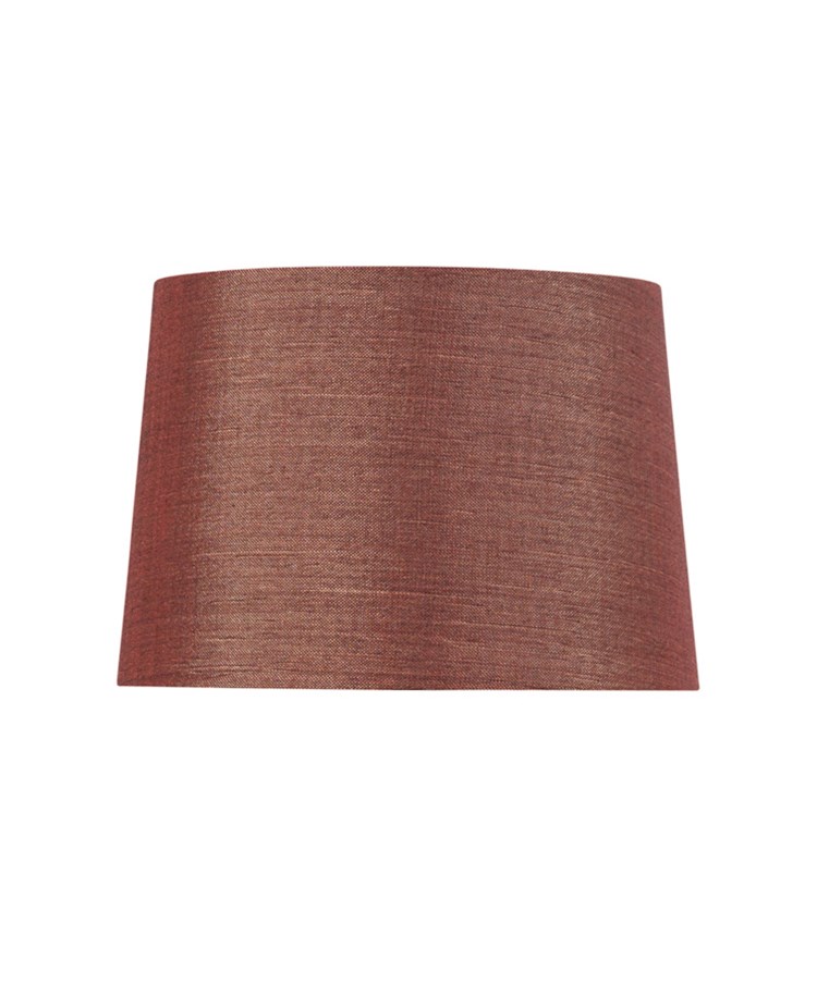 Arezo Gold Table Lamp with Red Gold Linen Shade