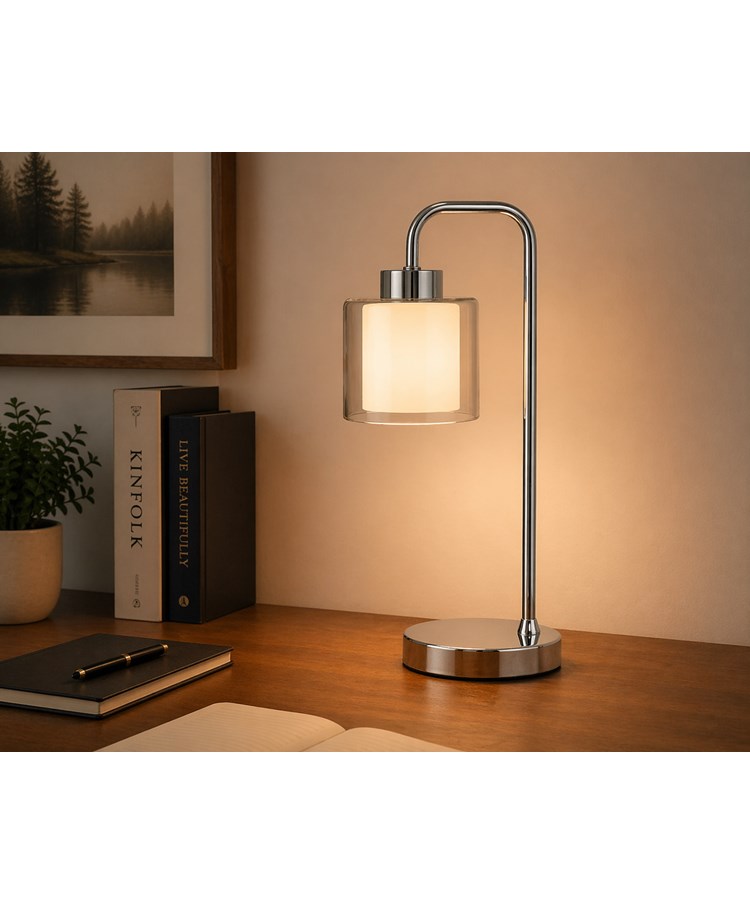 Lulworth Silver Arch Table Lamp Lulworth Silver Arch Table Lamp