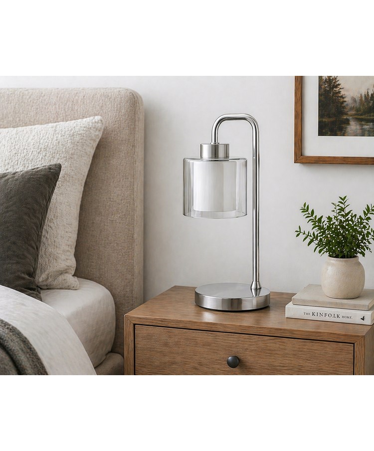 Lulworth Silver Arch Table Lamp Lulworth Silver Arch Table Lamp