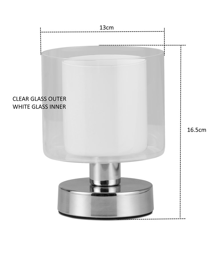 Lulworth Chrome Plinth Table Lamp Lulworth Chrome Plinth Table Lamp