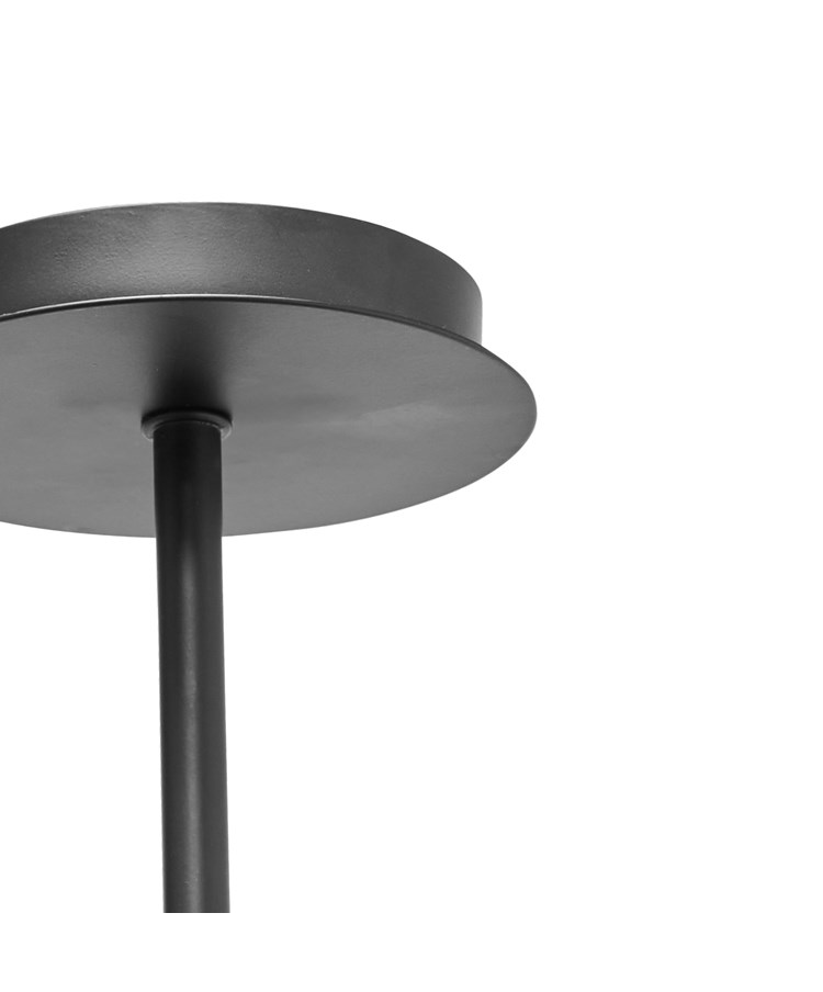 Menari Matt Black 3 Light Ceiling Light with Smoked Glass Shades Menari Matt Black 3 Light Ceiling Light with Smoked Glass Shades