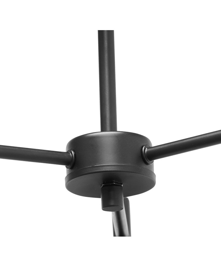 Menari Matt Black 3 Light Ceiling Light with Smoked Glass Shades Menari Matt Black 3 Light Ceiling Light with Smoked Glass Shades