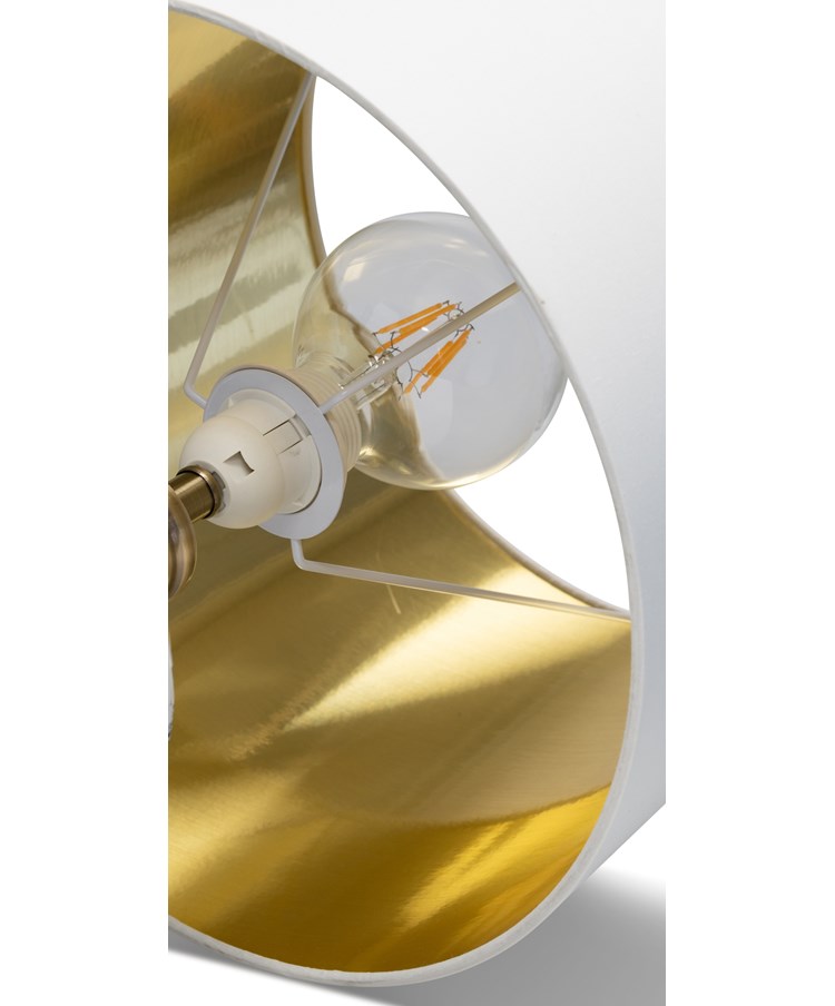 Hepburn Large Cream Marble Effect Table Lamp with Matching Shade - Cream & Gold Hepburn Large Cream Marble Effect Table Lamp with Matching Shade - Cream & Gold