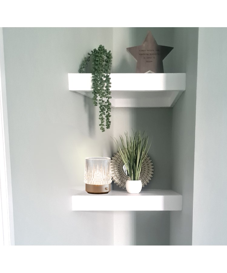 Glass Tumbler Style Rechargeable USB Silver Table Lamp - 3 Brightness Settings Glass Tumbler Style Rechargeable USB Silver Table Lamp - 3 Brightness Settings