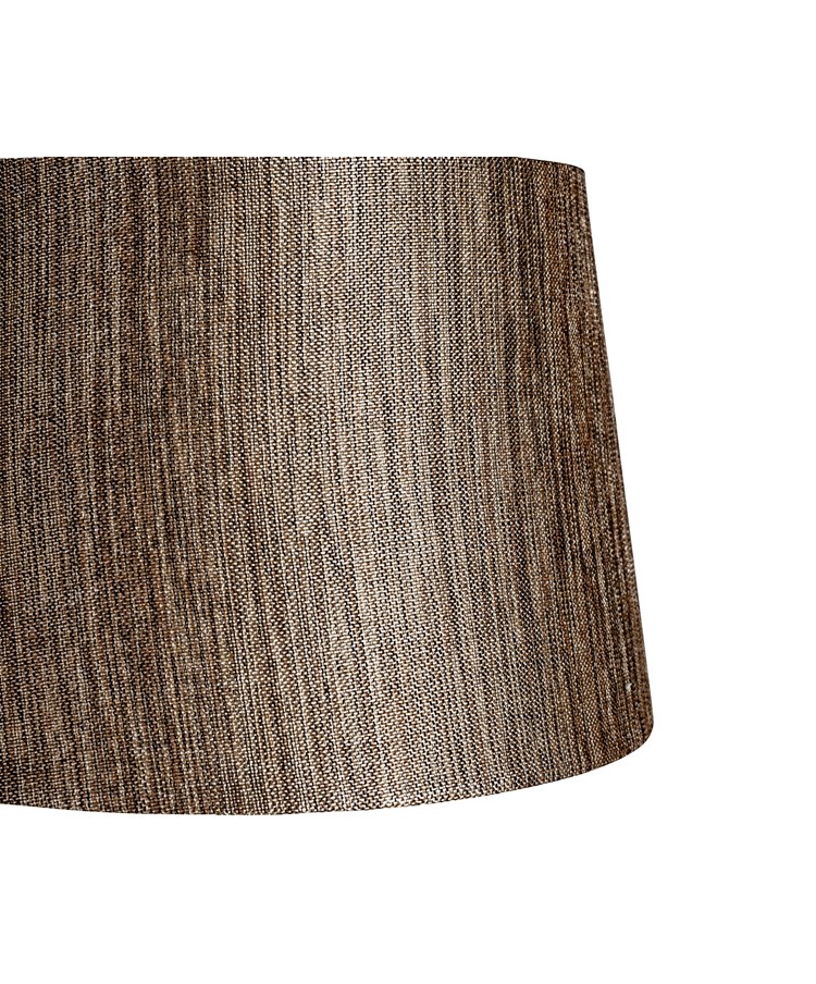 Leaf Antique Brass Table Lamp with Dark Charcoal Shade