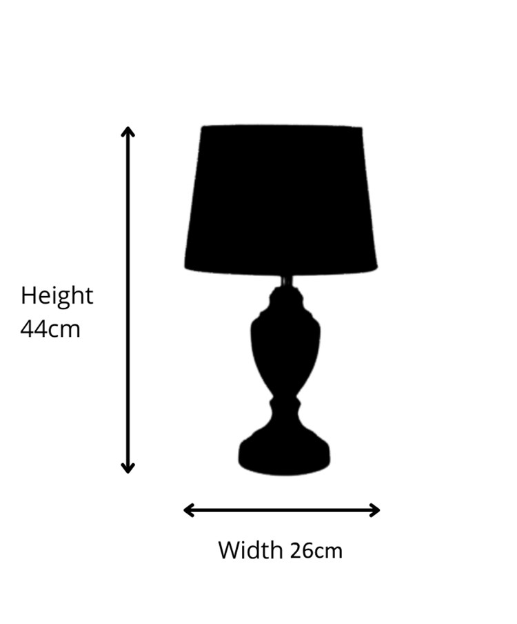 Bailey Small White Table Lamp with Blue Print and Cream Gold Lined Shade Bailey Small White Table Lamp with Blue Print and Cream Gold Lined Shade